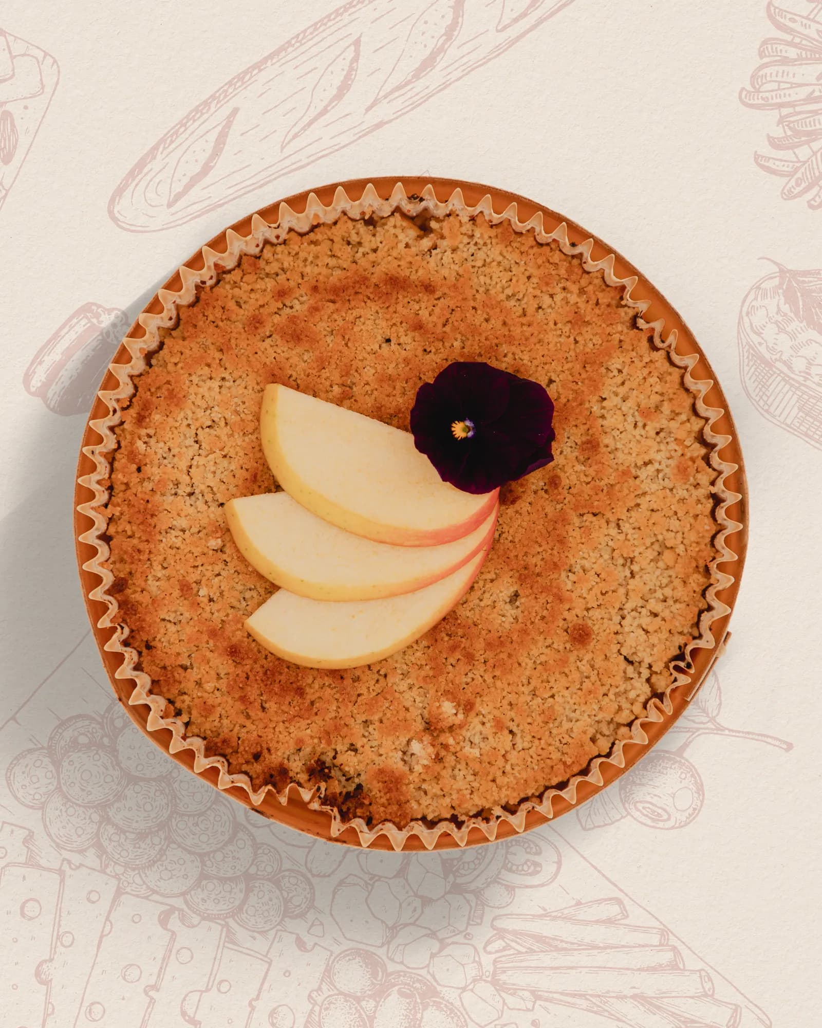 Crumble Pomme à Partager