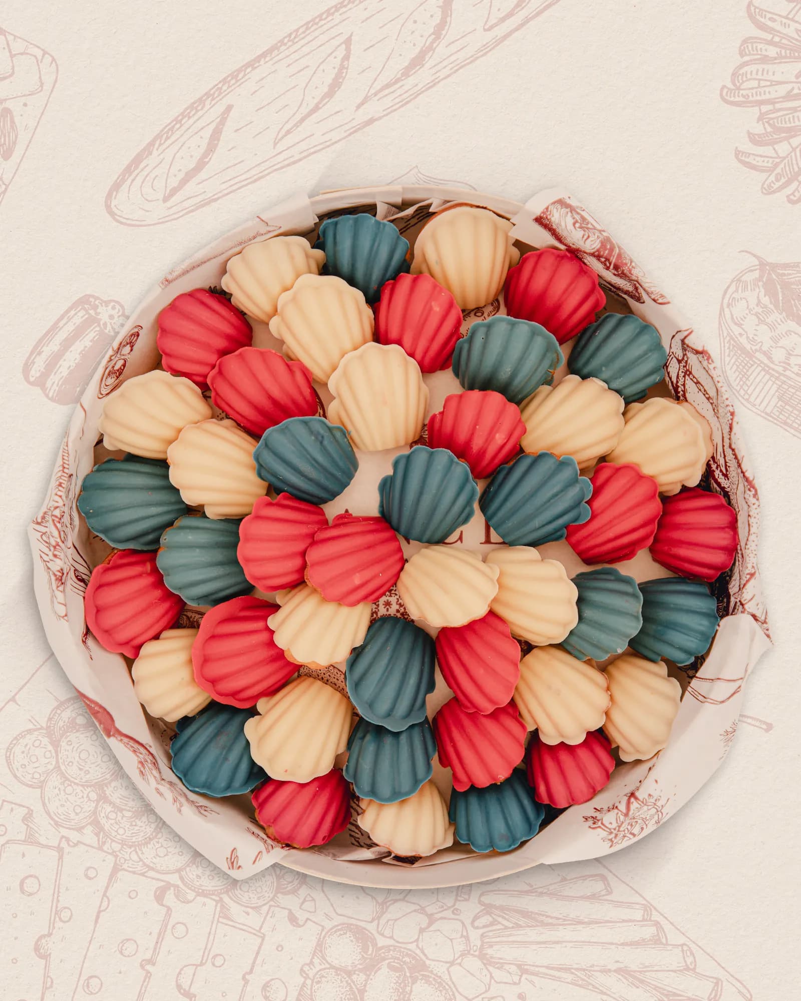 Moyen Mini Madeleines Couleur d'Événement, photo 1