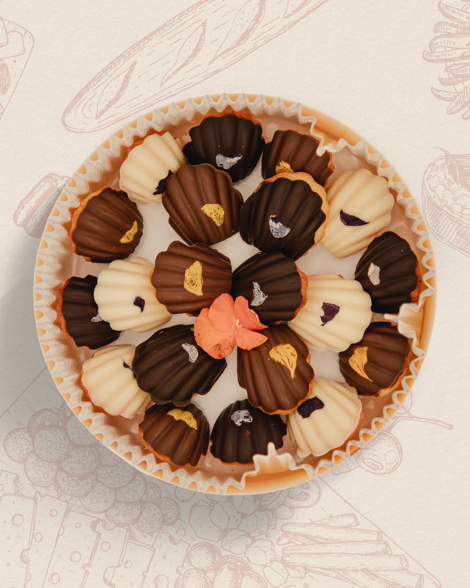 Petit Mini Madeleines 3 Chocolats