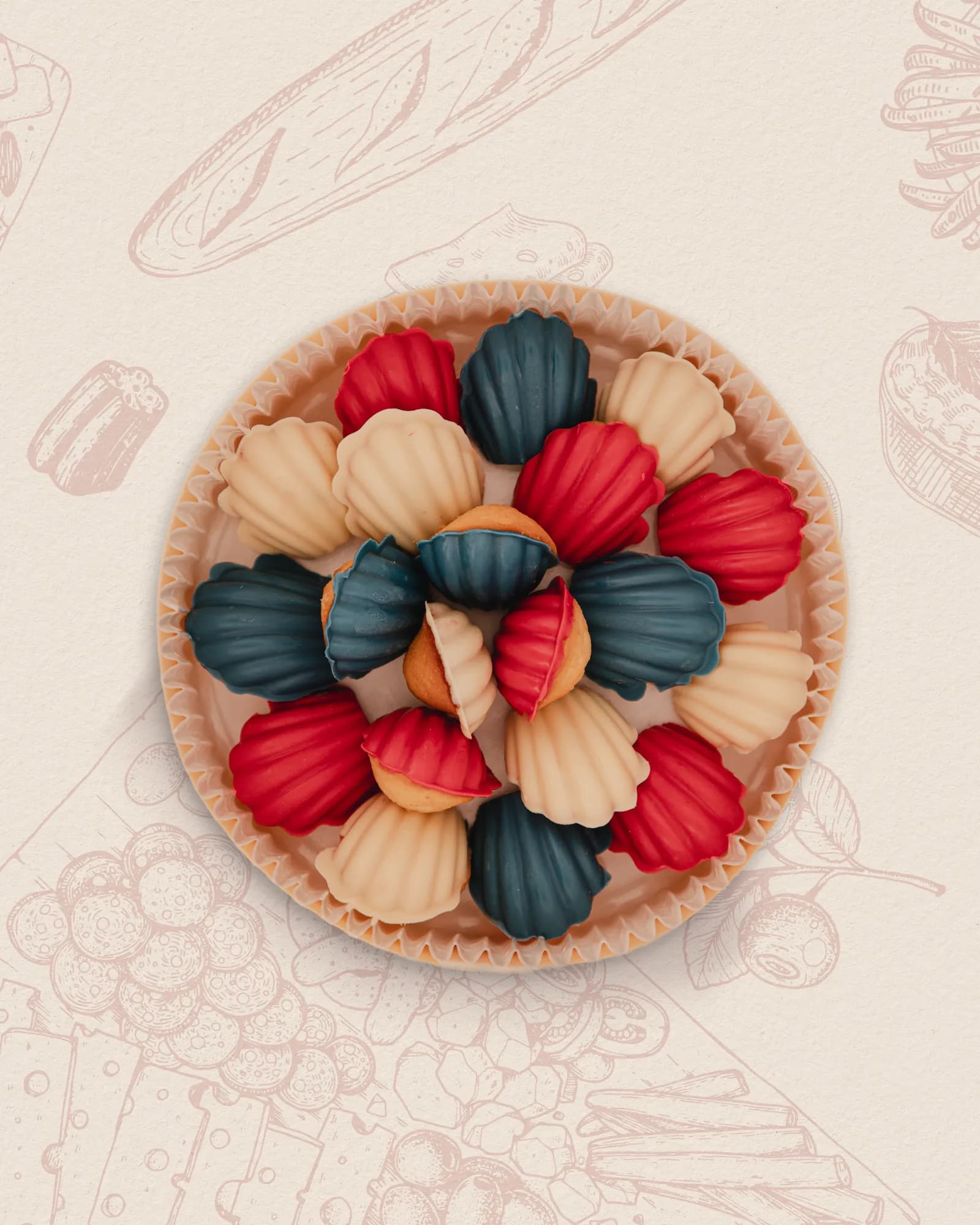 Petit Mini Madeleines Couleur d'Événement, photo 1